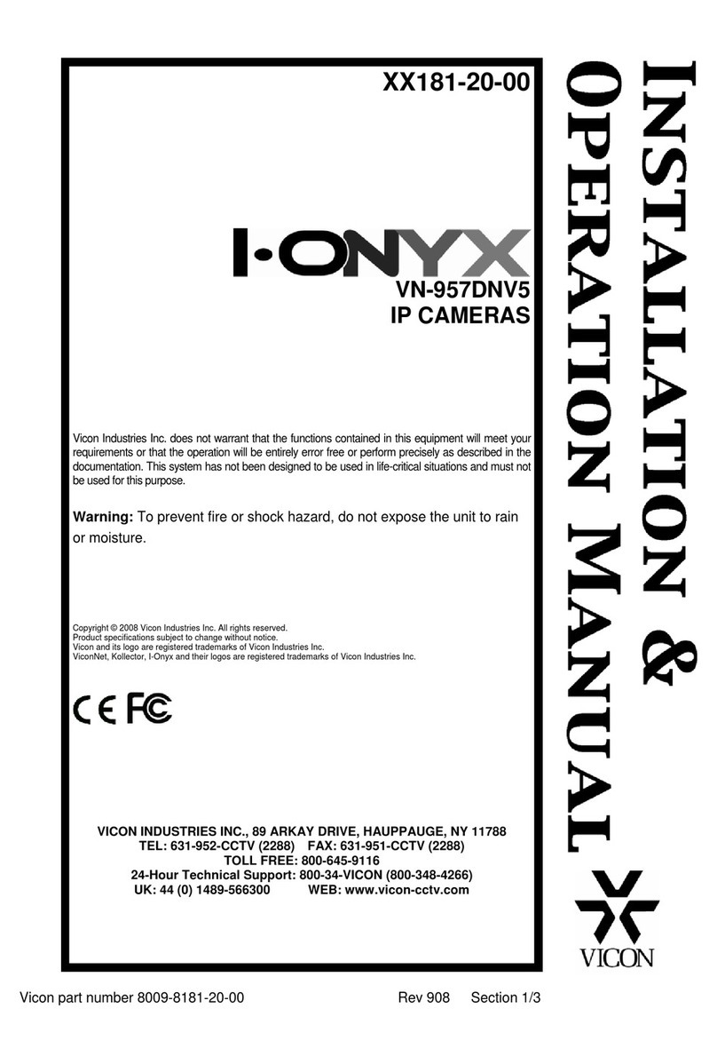 Vicon I-Onyx VN-957DN User manual