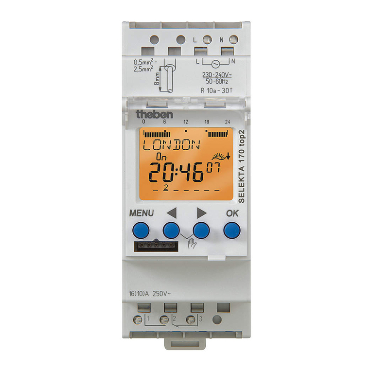 Theben SELEKTA 170 top2 Installation and operating manual Theben SELEKTA 170 top2 Installation and operating manual