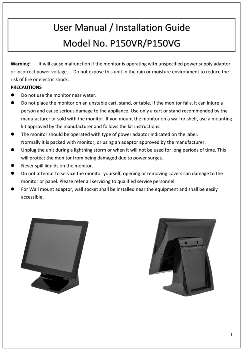 Phistek P150VR User manual & installation guide
