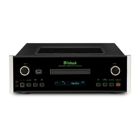 McIntosh MCD600 User manual