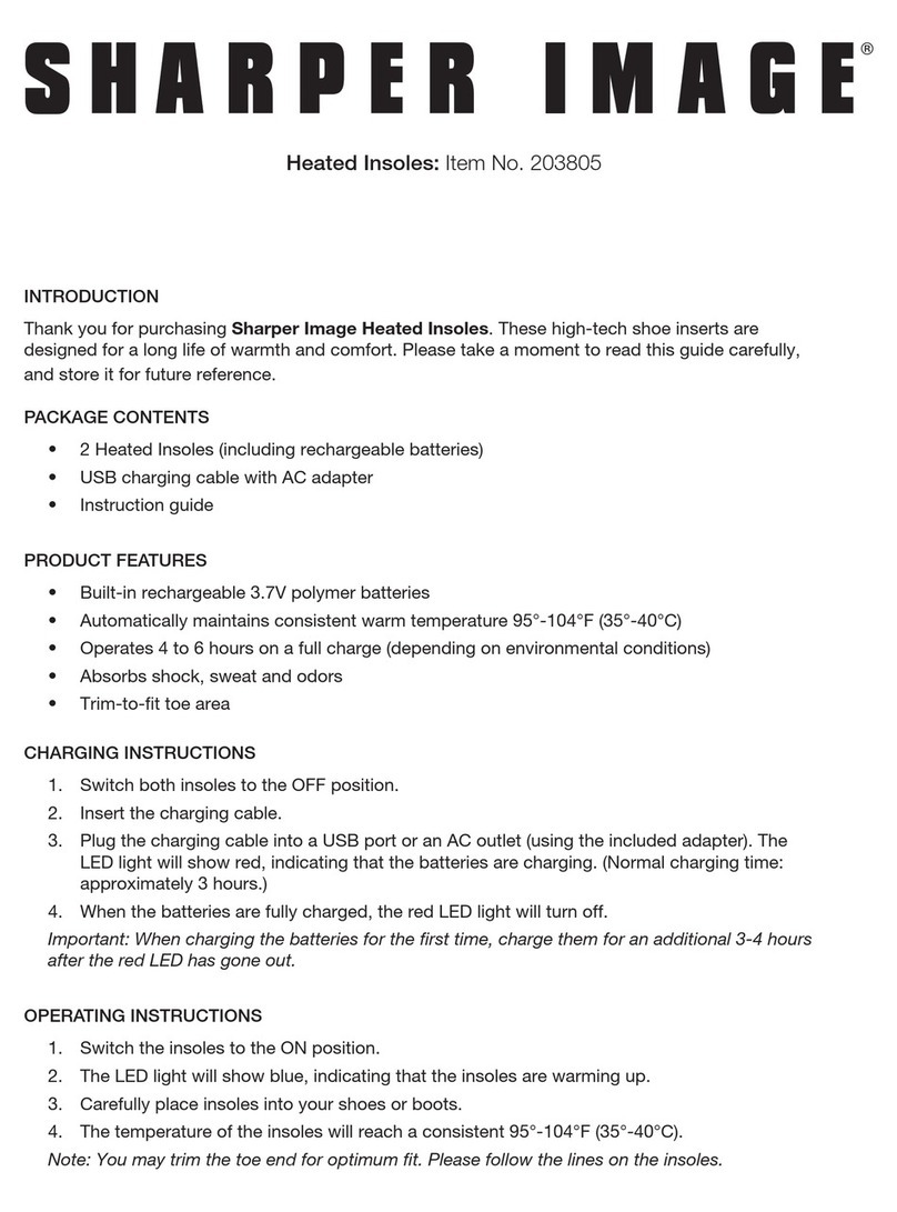 Sharper Image 203805 user manual