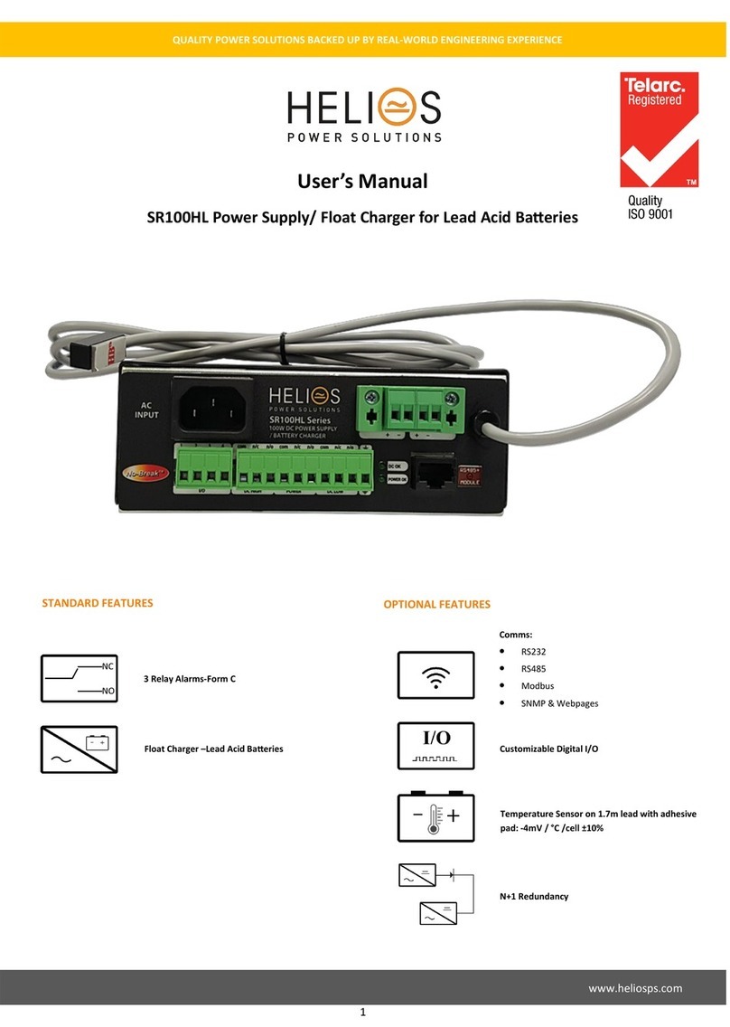 Helios SR100HL user manual