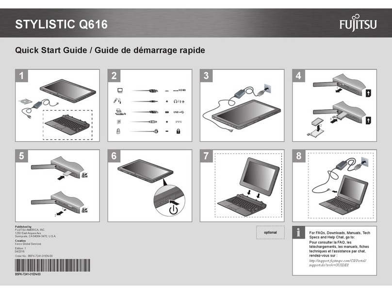 Fujitsu stylistic q616 User manual