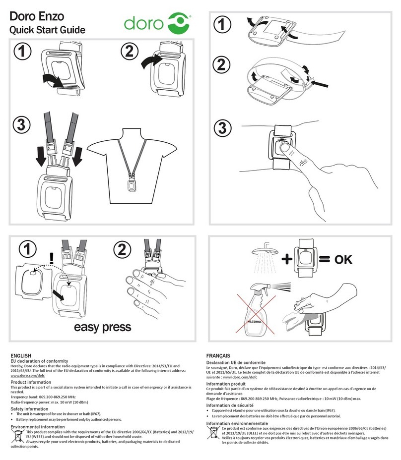 Doro Enzo quick start guide Doro Enzo quick start guide