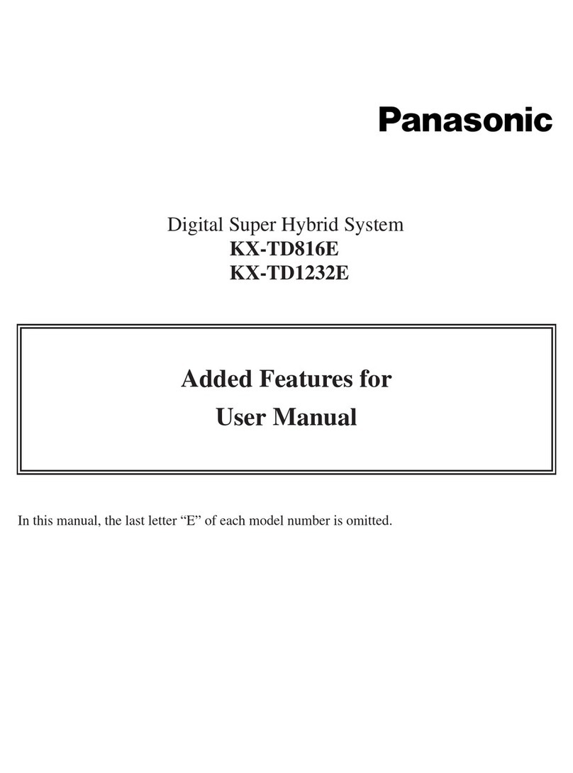 Panasonic KX-TD816E User manual
