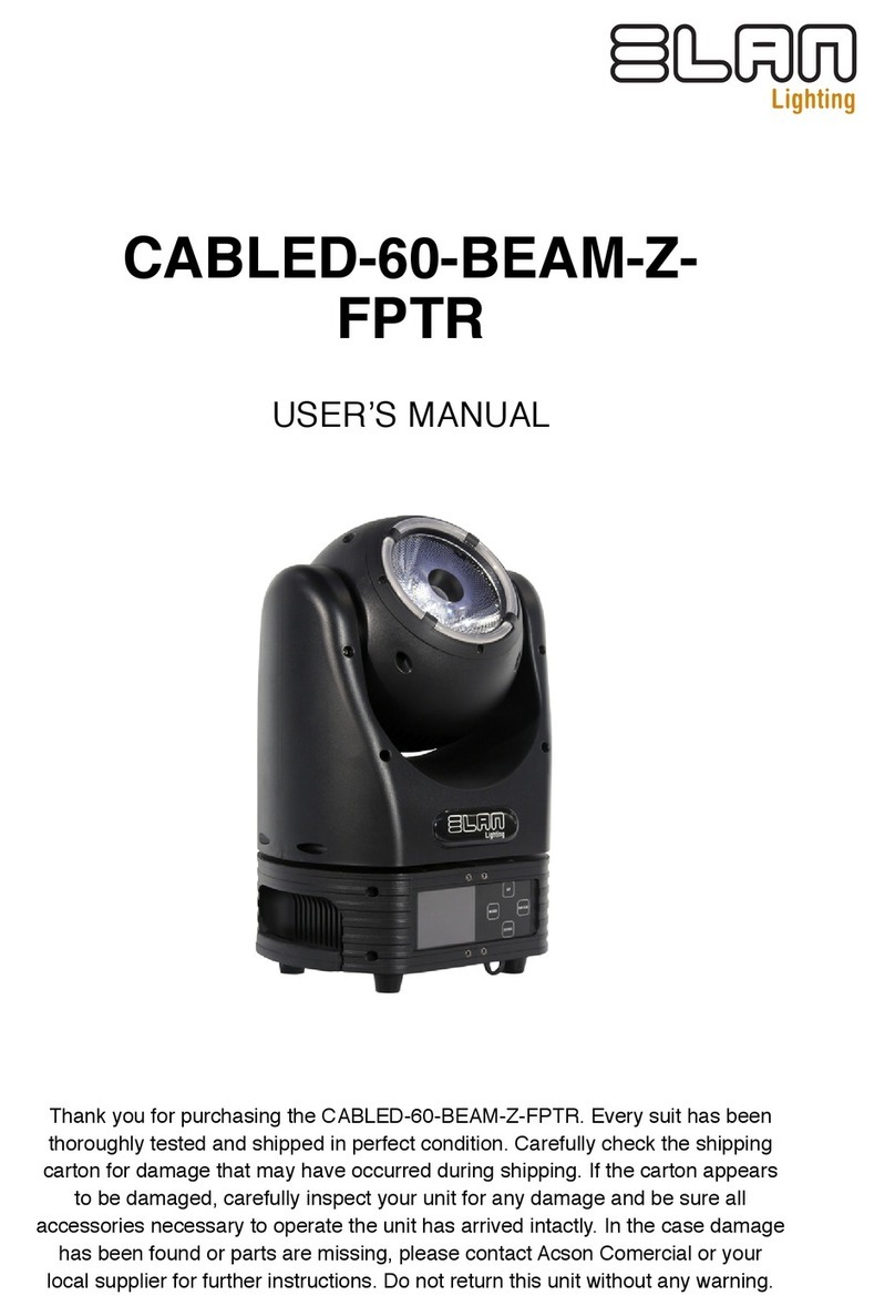 Elan CABLED-60-BEAM-Z-FPTR user manual
