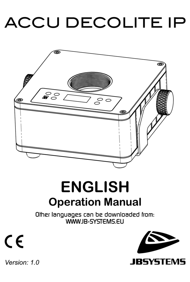 JB Systems ACCU DECOLITE IP User manual