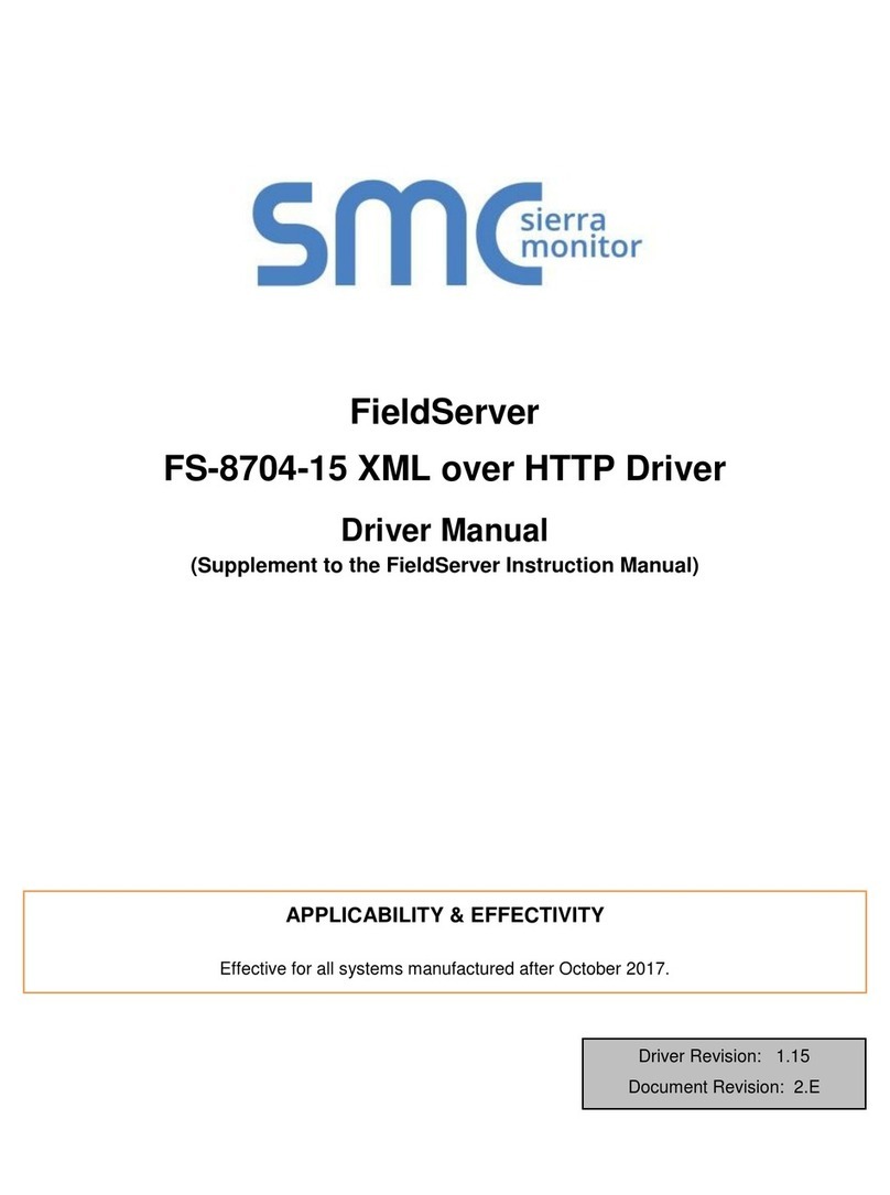 SMC Networks FieldServer Driver manual
