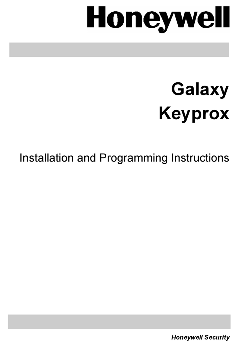 Honeywell Galaxy Keyprox Technical specifications