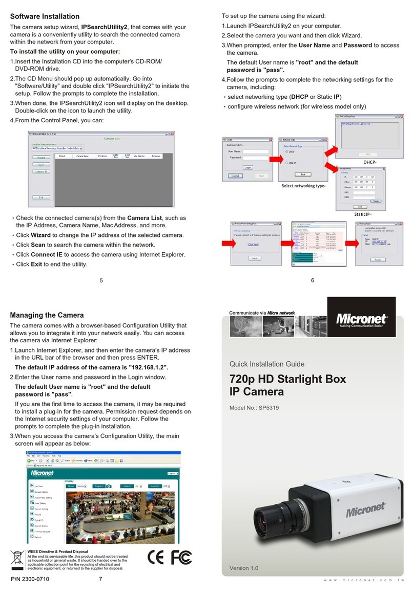 MicroNet SP5319 Quick installation guide