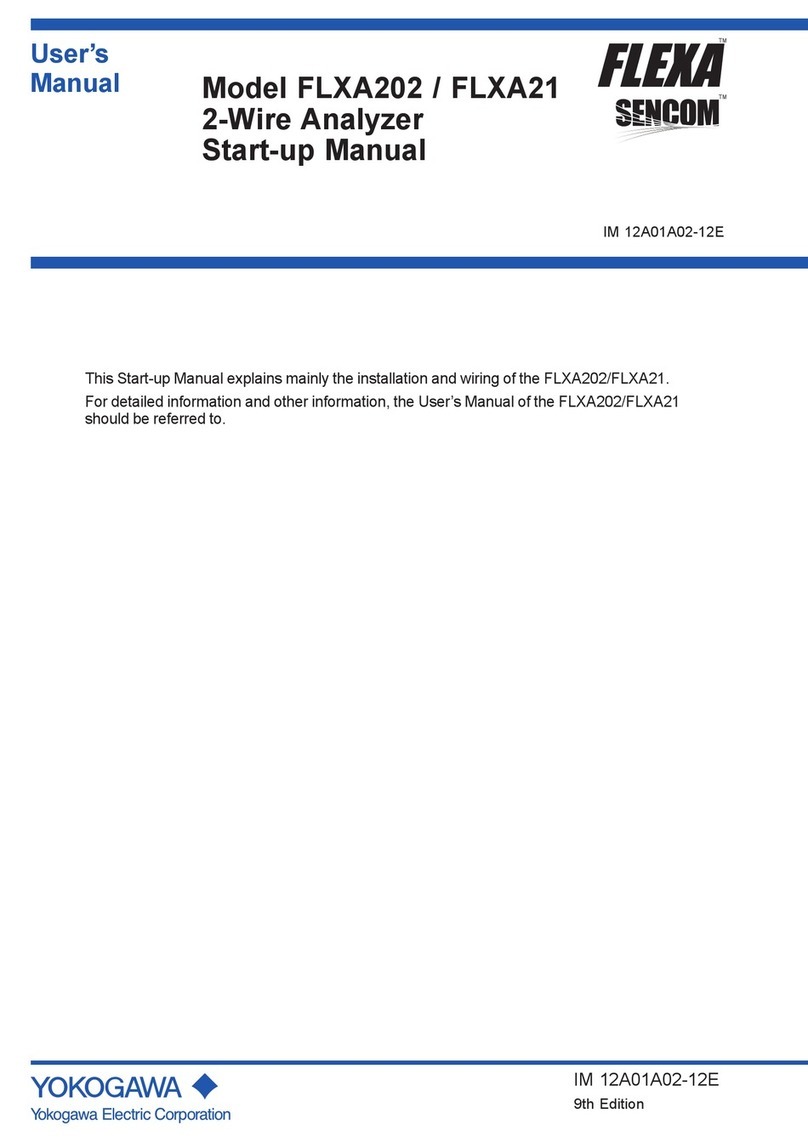 YOKOGAWA FLXA21 Installation and operation manual