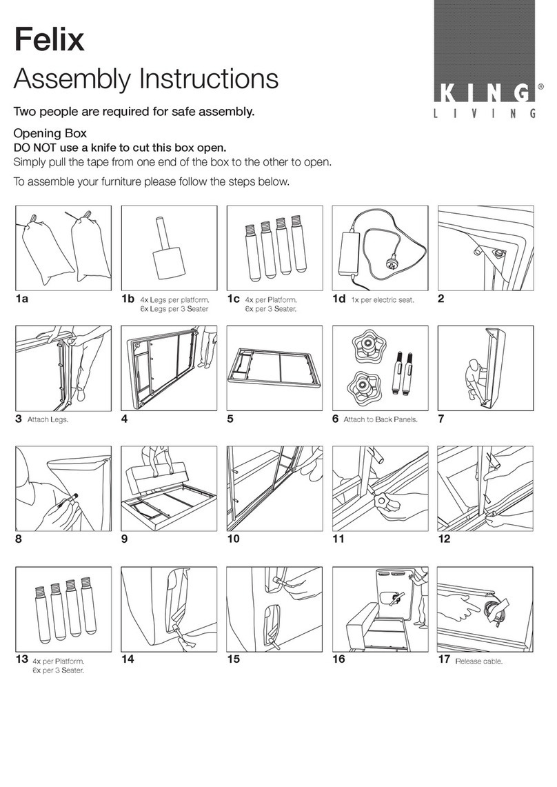 King Living Felix Assembly instructions