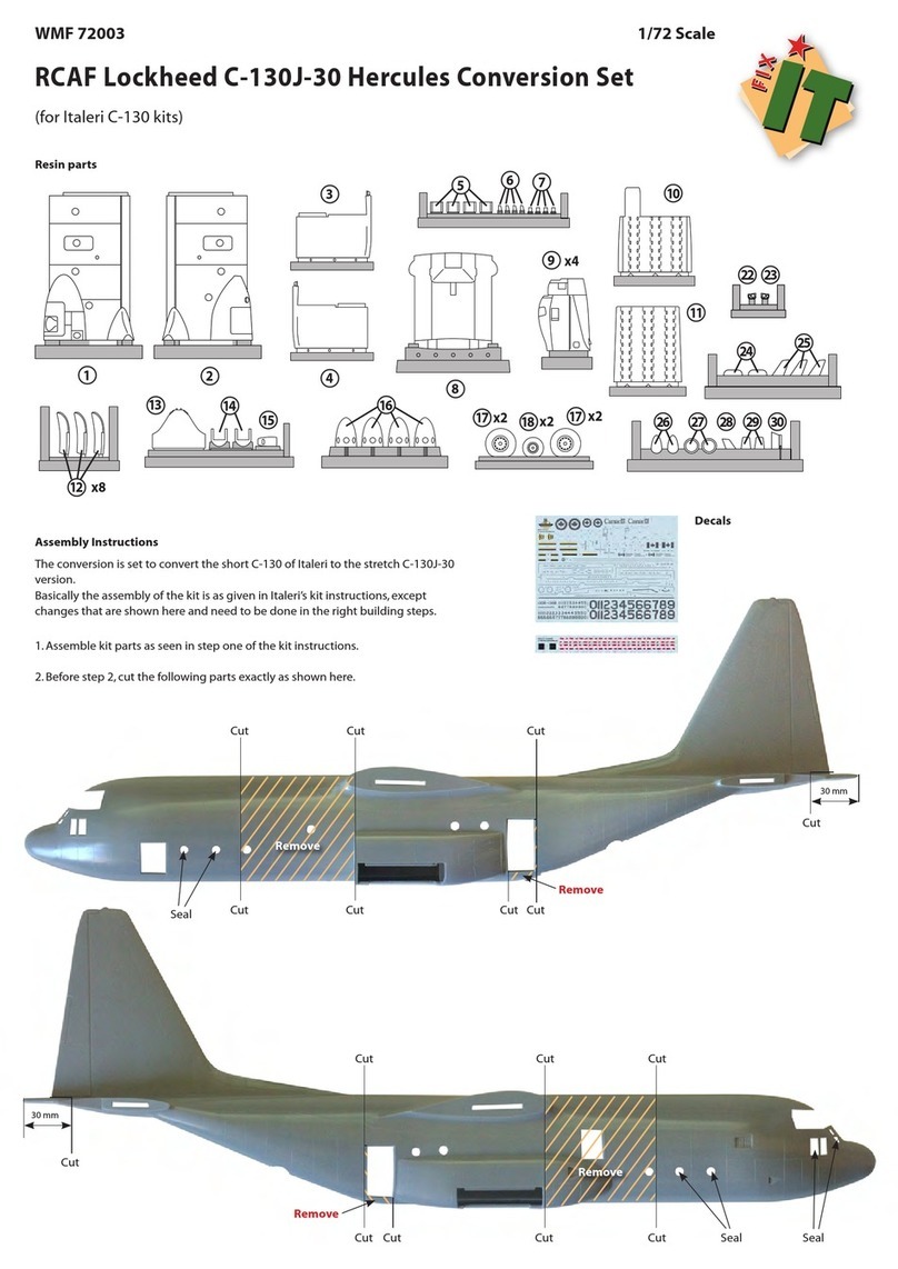 Wingman Models RCAF Lockheed C-130J-30 Hercules Conversion... instructions Wingman Models RCAF Lockheed C-130J-30 Hercules Conversion... instructions