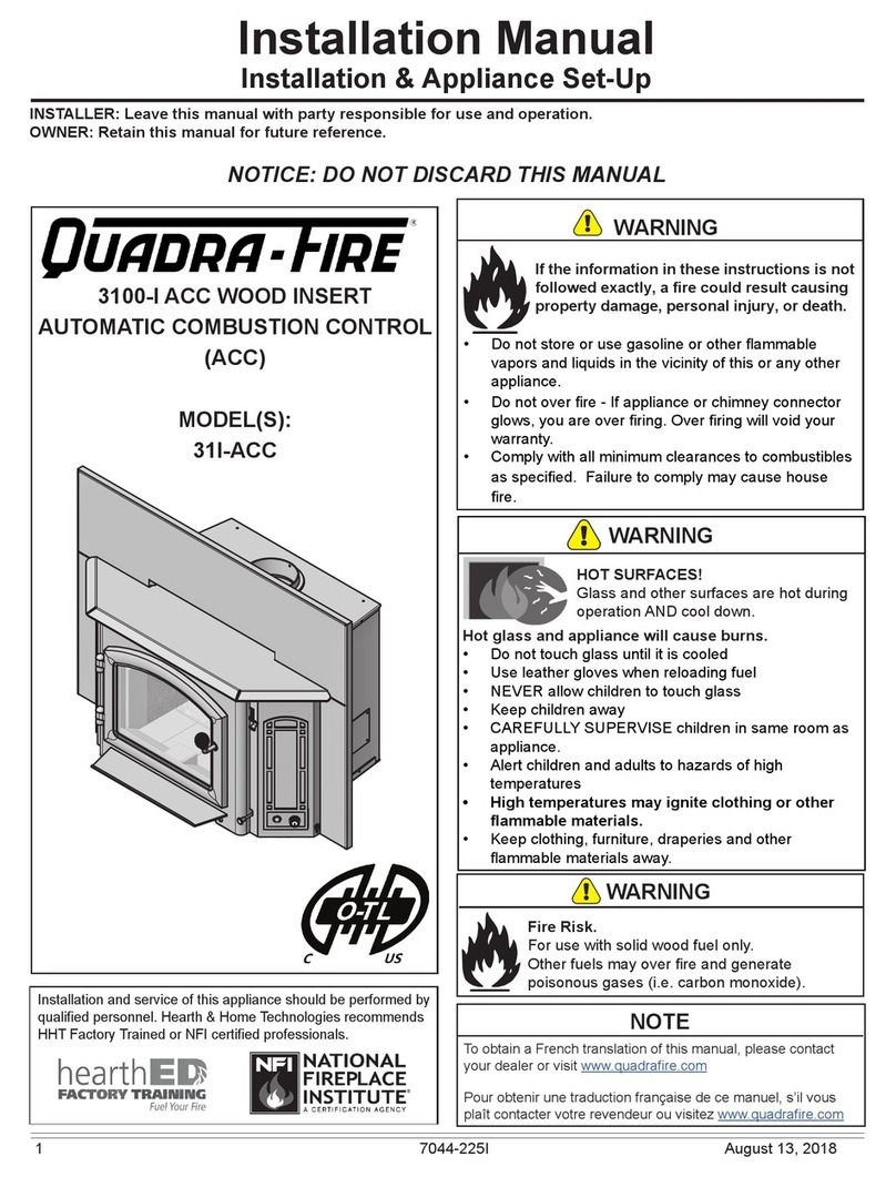 Quadra-Fire 3100-I User manual
