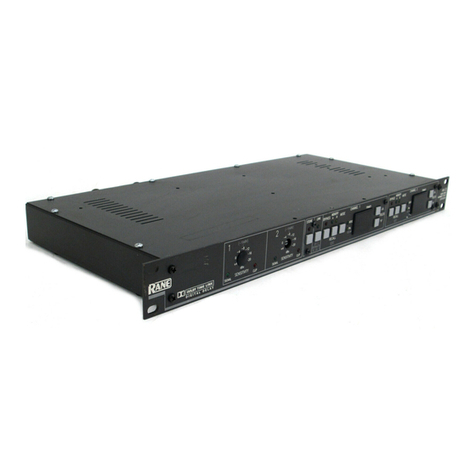 Rane AVA 22 Operator's manual