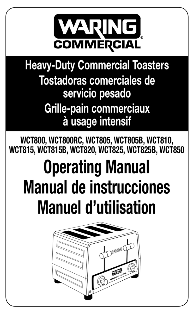 Waring WCT800 operating manual