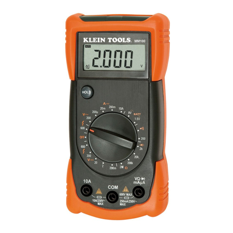 Klein Tools MM100 User manual
