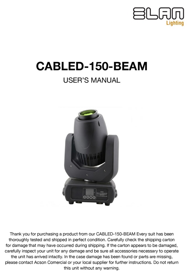ELAN Lighting CABLED-150-BEAM user manual