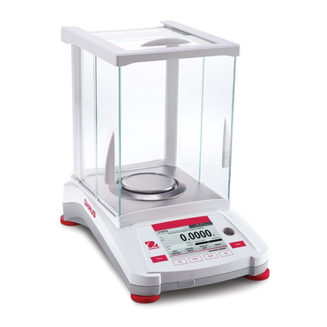 OHAUS Adventurer AX124/E User manual