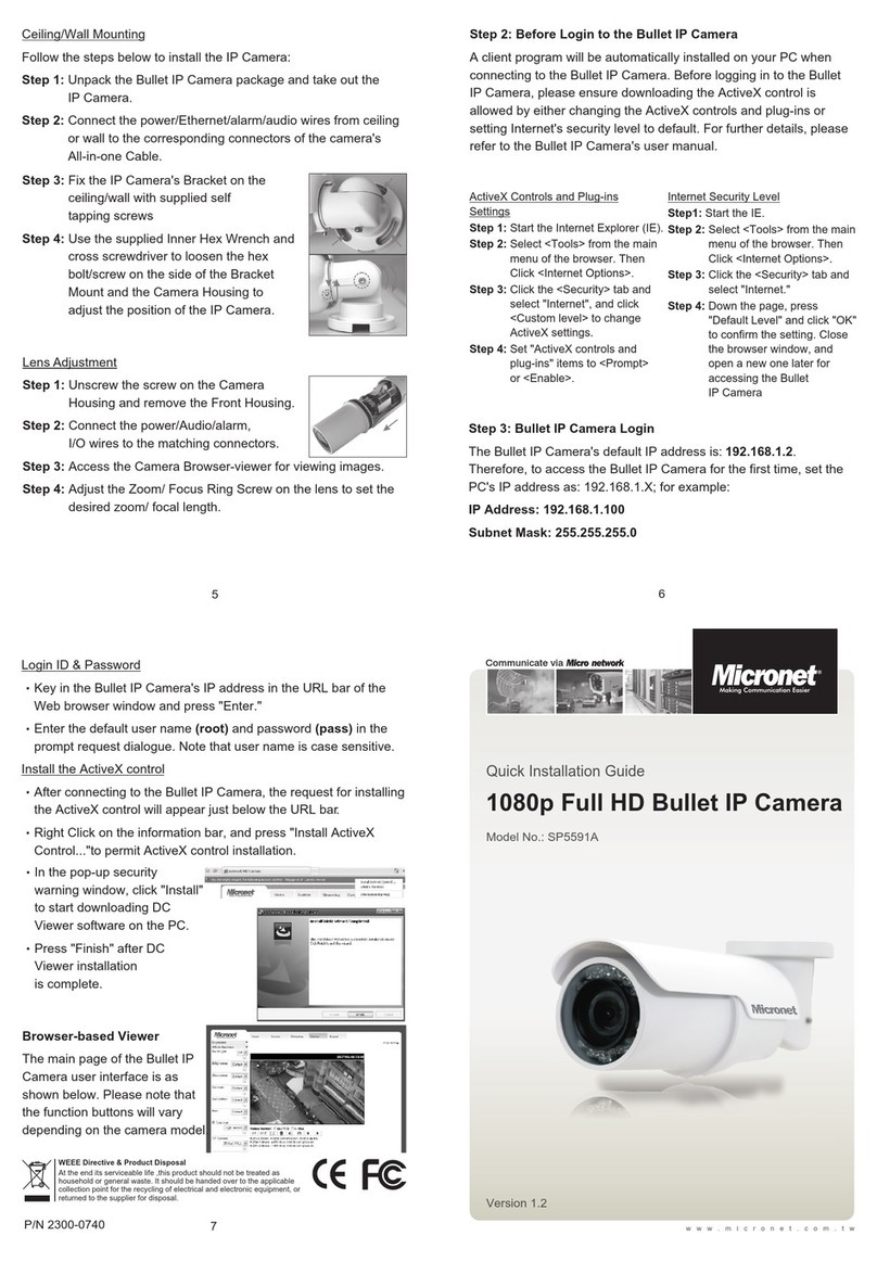 MicroNet SP5591A User manual