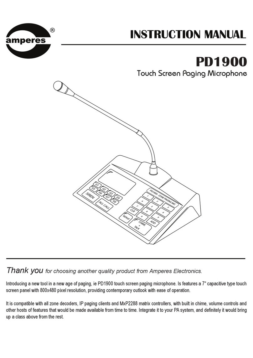 Amperes PD1900 instruction manual