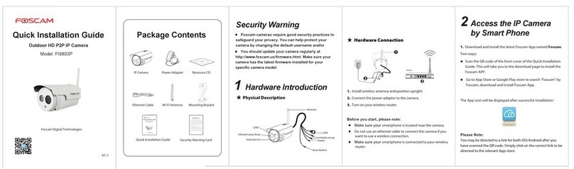 Foscam FI9803P Quick installation guide