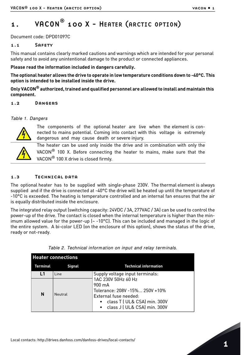 Vacon 100X series installation manual Vacon 100X series installation manual