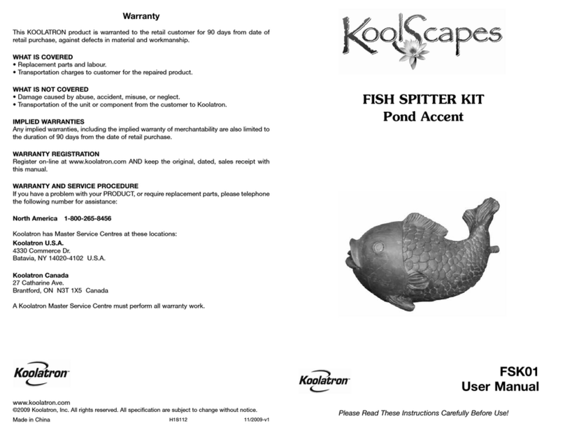 KoolScapes FSK01 User manual