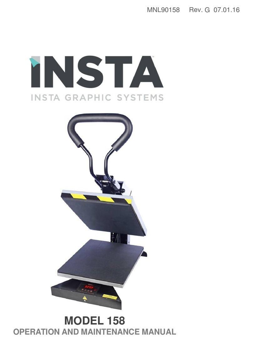 Insta Graphic Systems 158 Owner's operation and maintenance manual Insta Graphic Systems 158 Owner's operation and maintenance manual