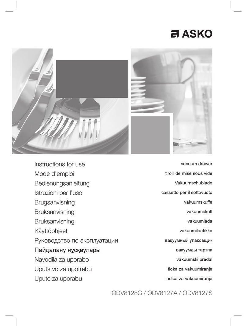 Asko ODV8128G User manual Asko ODV8128G User manual