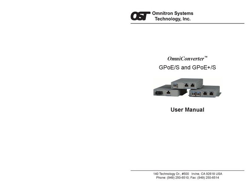 Omnitron Systems Technology OmniConverter GPoE+/S user manual Omnitron Systems Technology OmniConverter GPoE+/S user manual