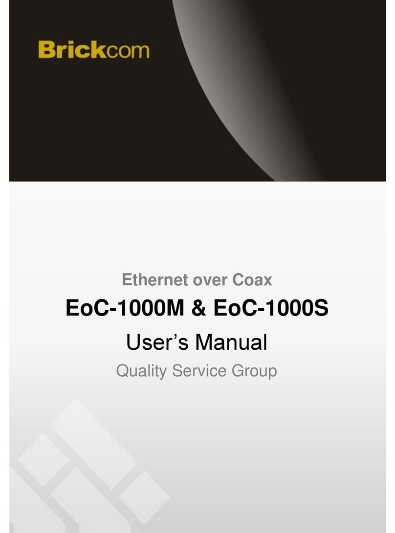 Brickcom EoC-1000M User manual