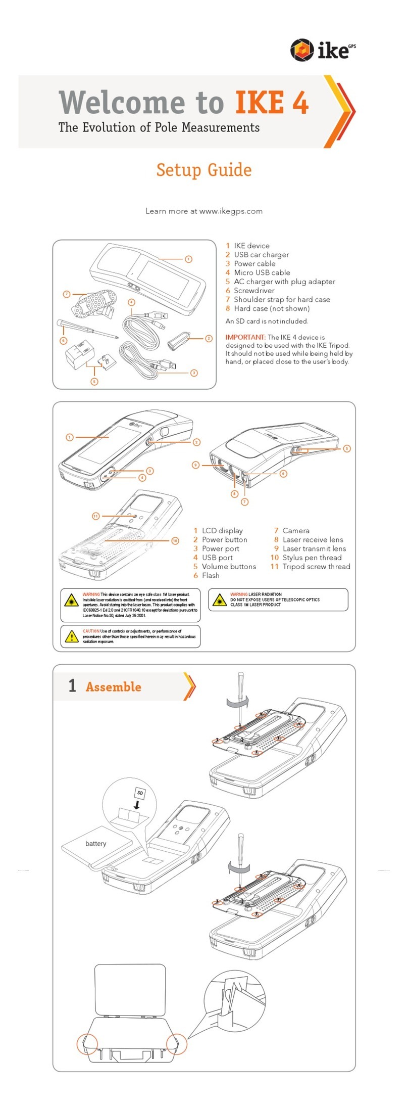 ikeGPS IKE 4 Setup guide