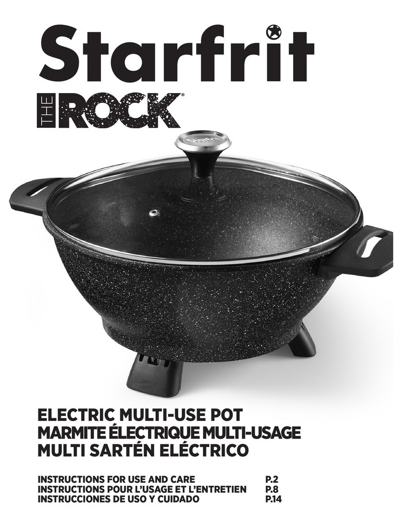 STARFRIT The ROCK 024404 Instructions for use and care