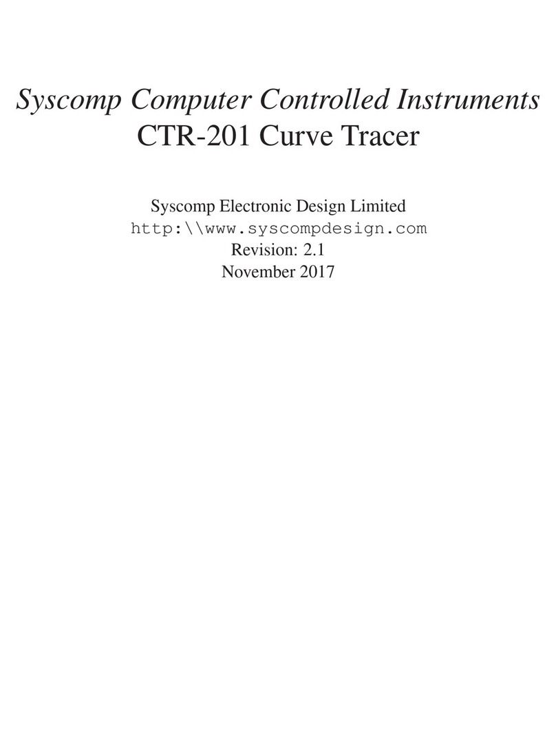 Syscomp CTR-201 user manual