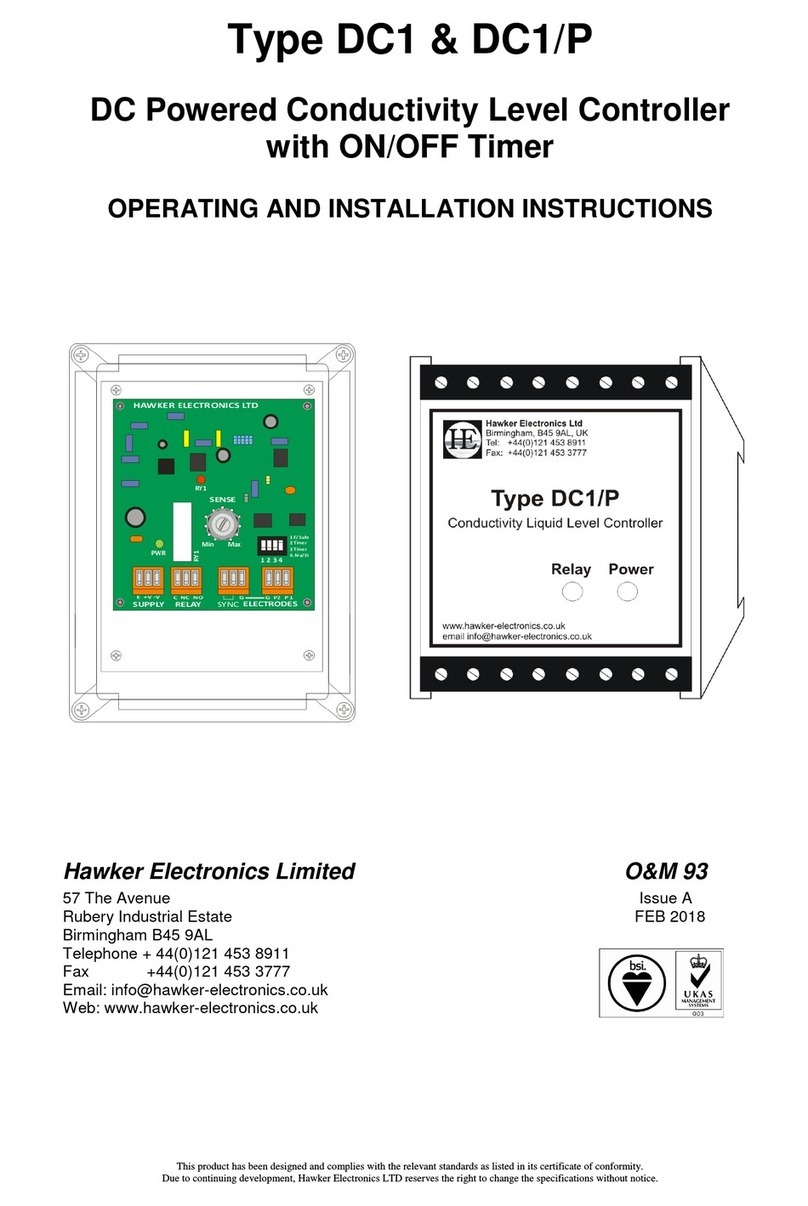 Hawker DC1 Operating and installation instructions