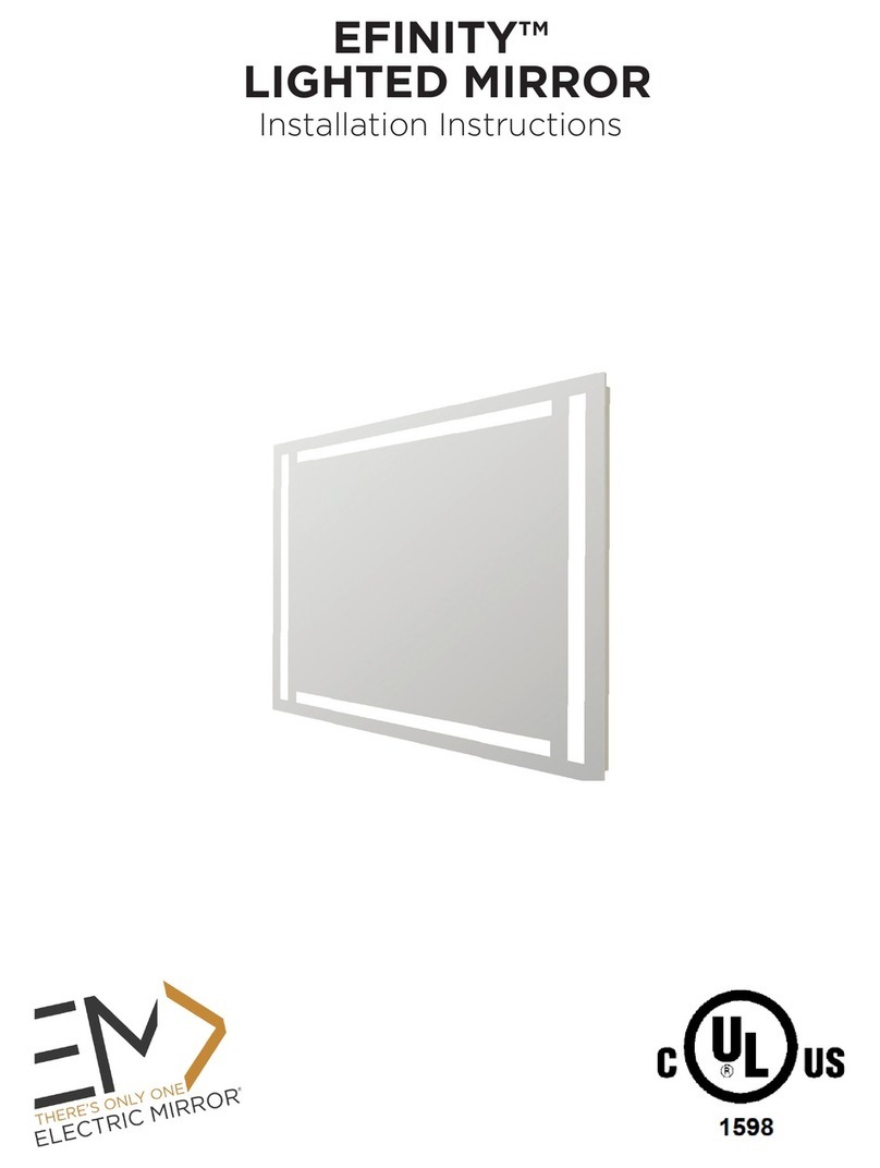 Electric Mirror EFINITY installation instructions