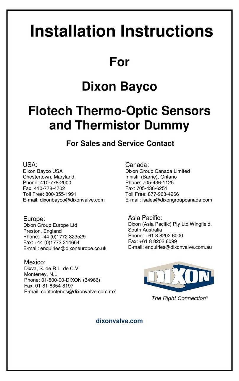Dixon Bayco installation instructions