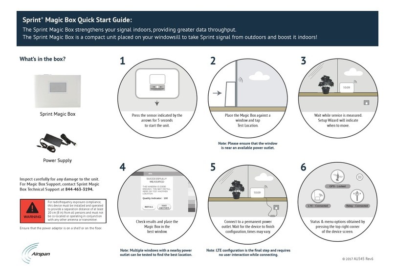 Airspan Sprint Magic Box User manual