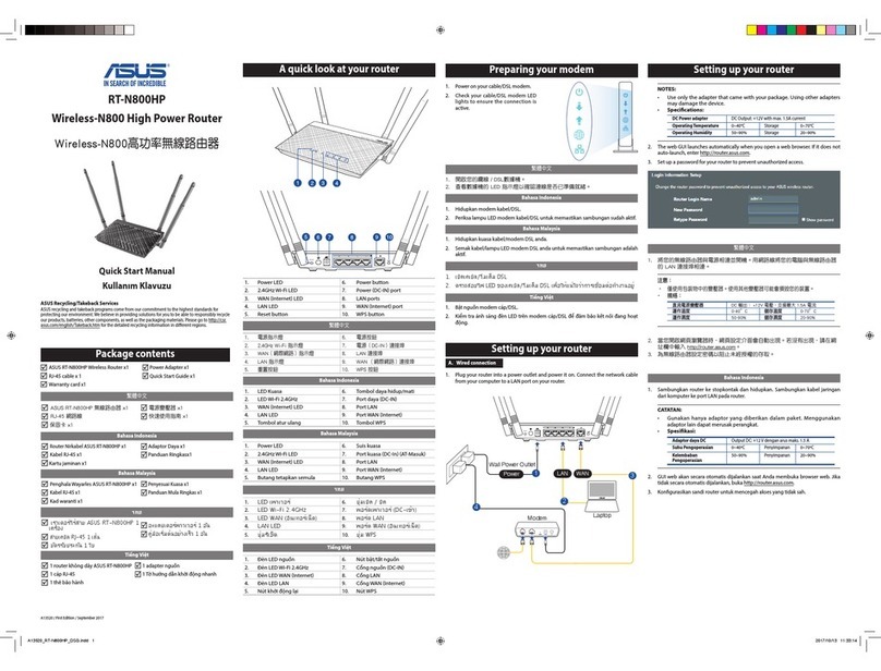 Asus RT-N800HP Instruction manual