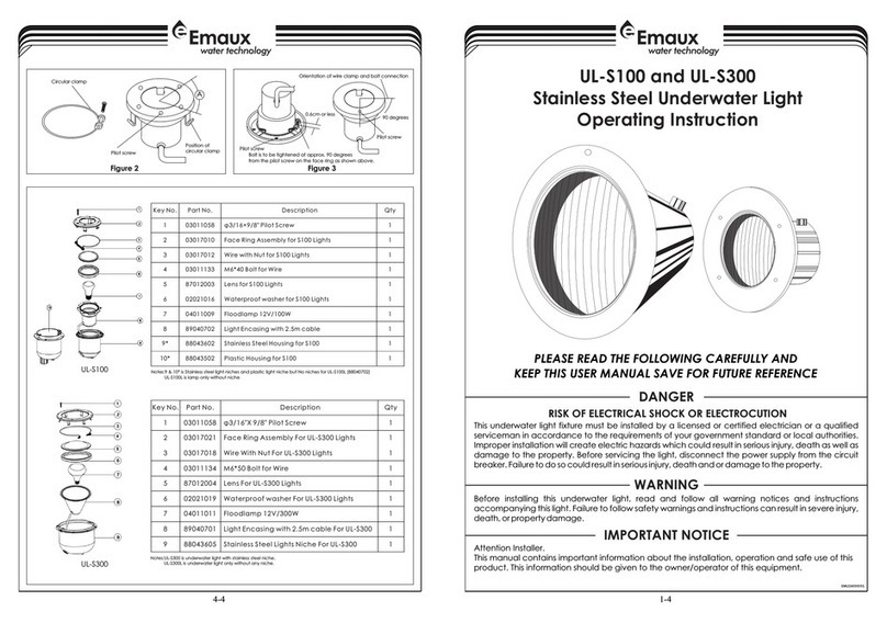 emaux UL-S100 operating instructions