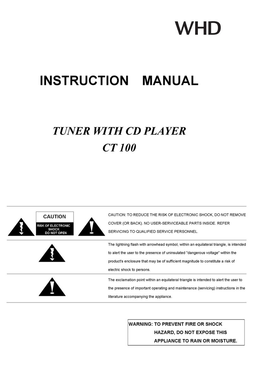 WHD CT 100 User manual