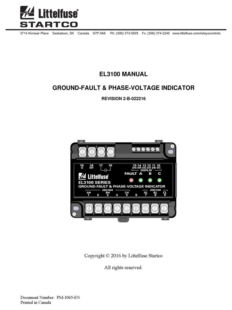Littelfuse Startco EL3100 User manual