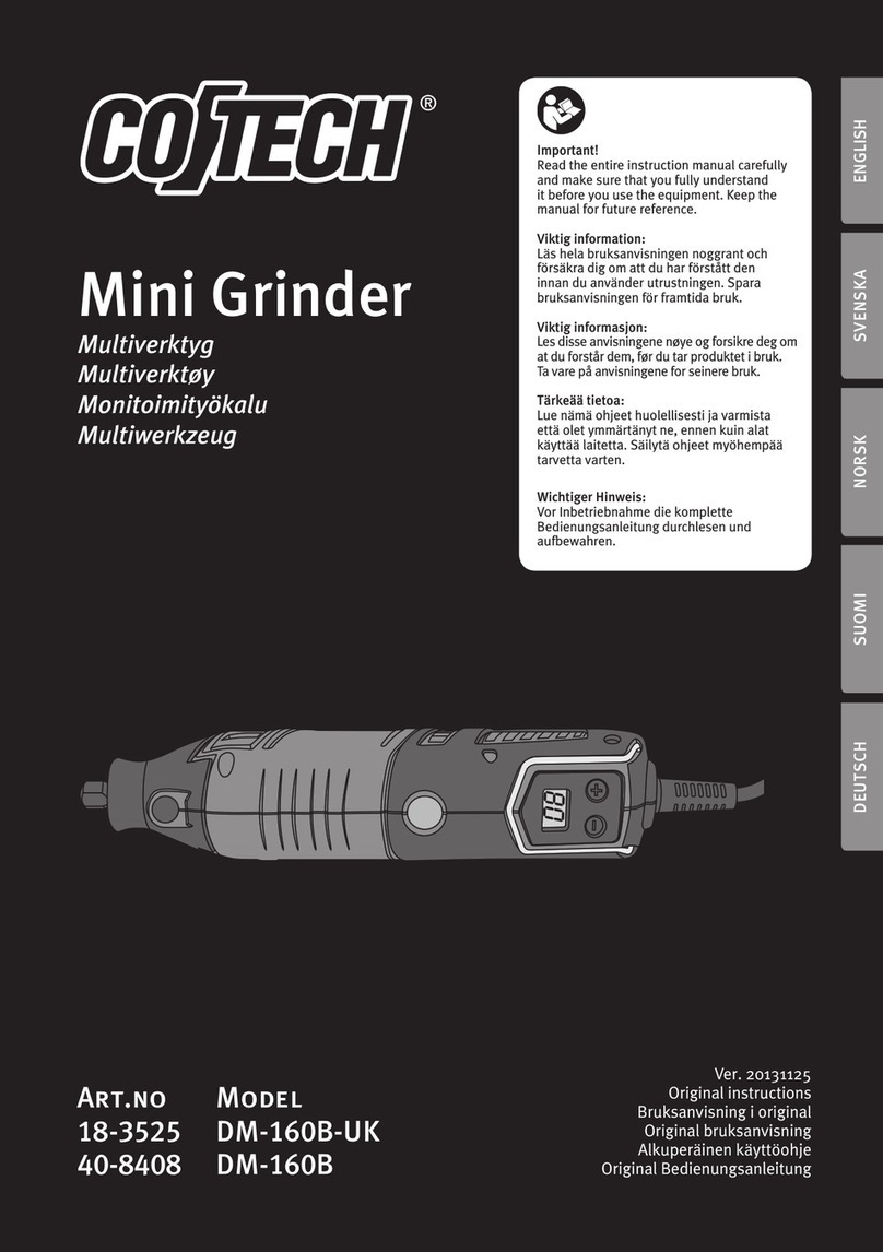 CO/Tech DM-160B-UK Original instructions