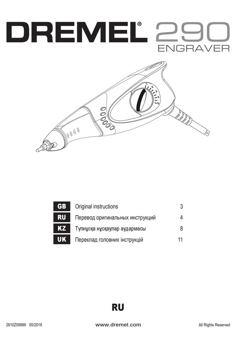 Dremel 290 User manual