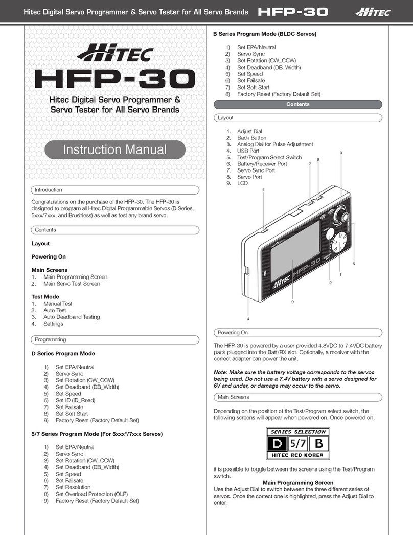Hi-Tec HFP-30 instruction manual