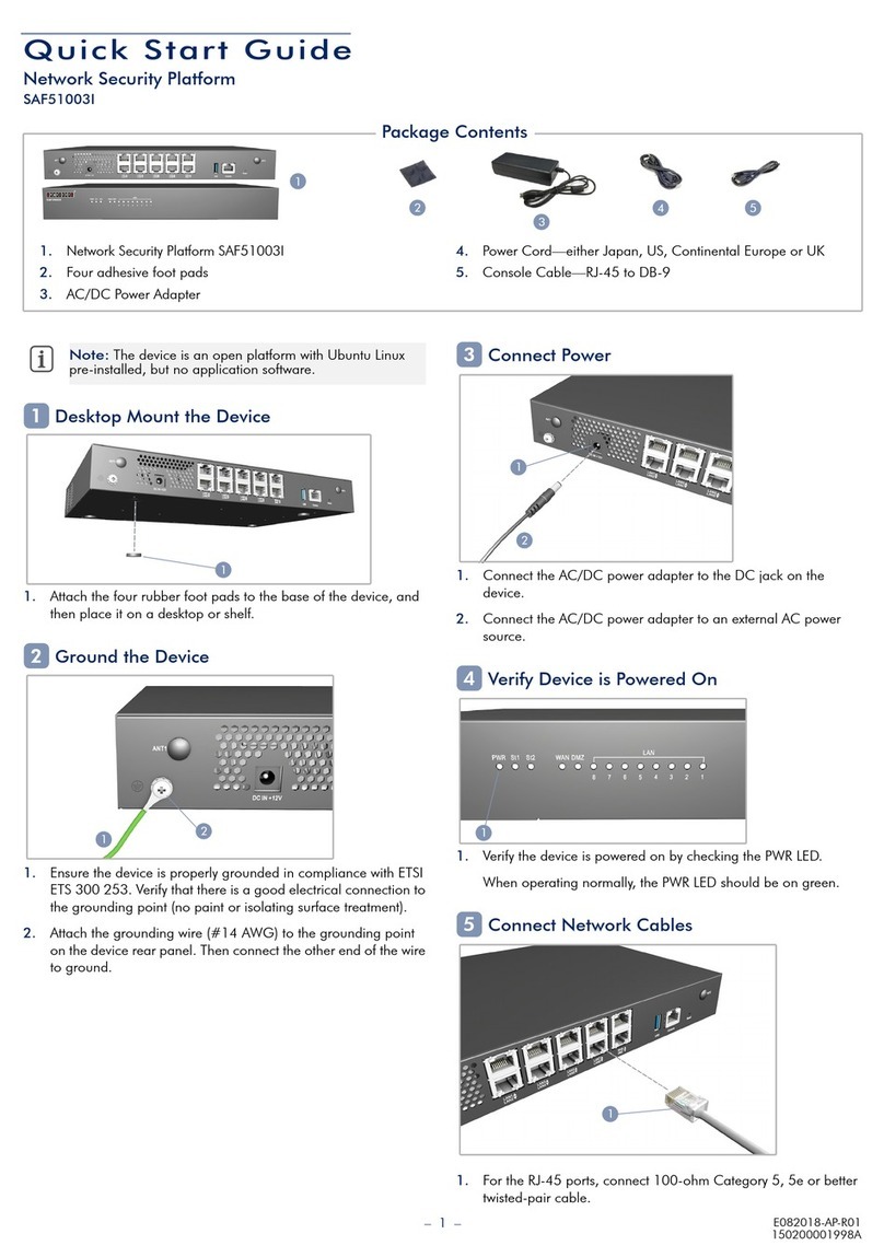 Edge-Core SAF51003I User manual