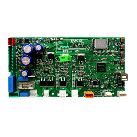 FAAC E721 User manual