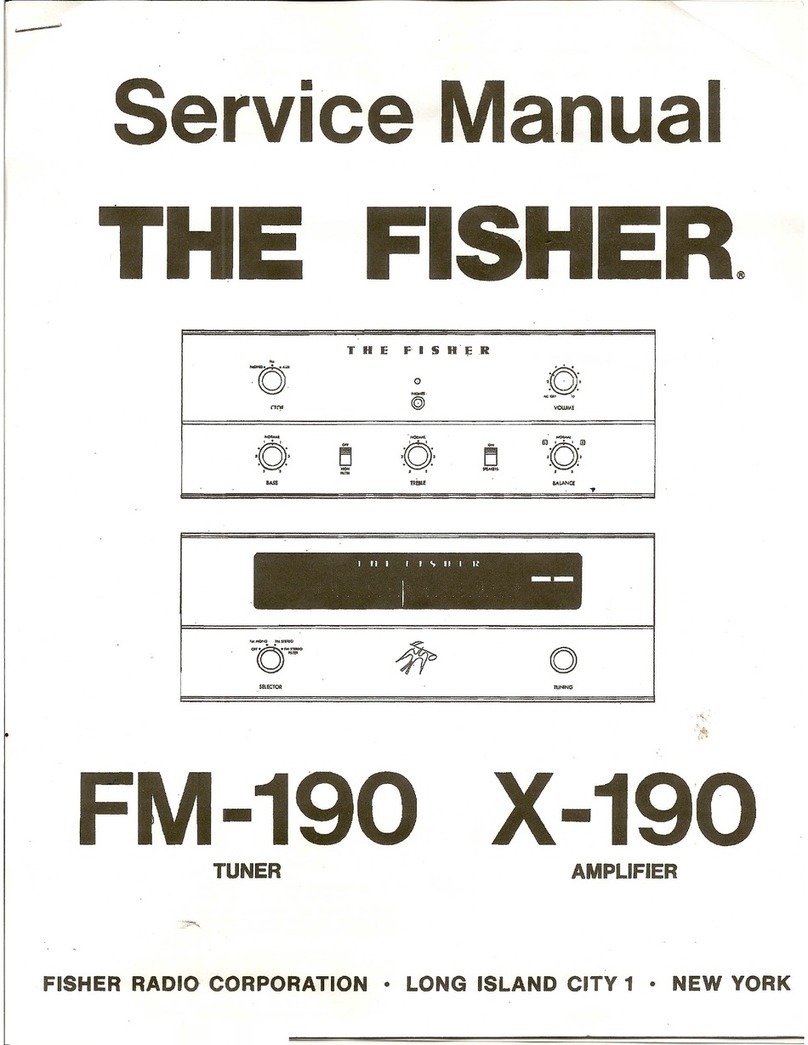 Fisher FM-190 Service manual