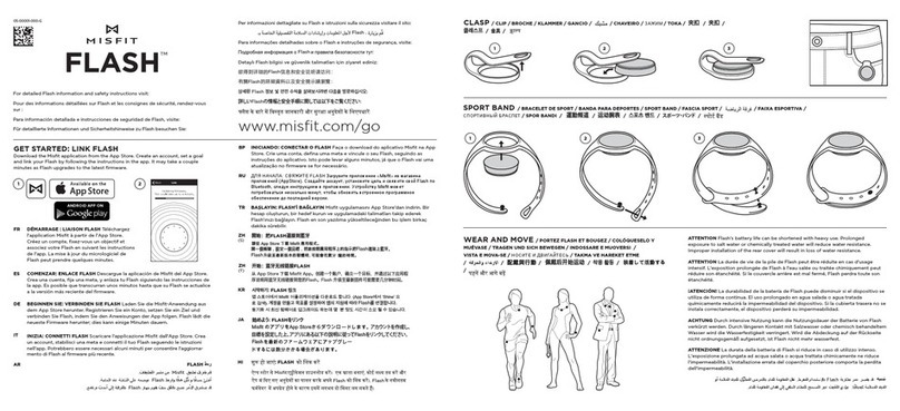 Misfit FLASH User manual